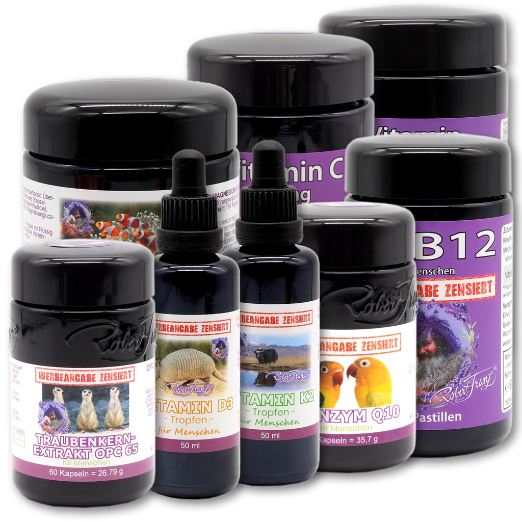 Robert´s-Set 2025 (OPC, D3, K2,Q10,  Magnesium Komplex, Vitamin C 600, Vitamin B Komplex, B12 Pastillen) (10074368737616)